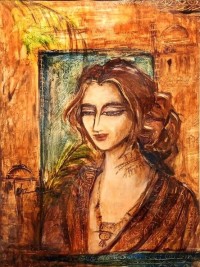 Mehzareen Bakhtyar, 16 x 21 Inch, Oil on Paper, Figurative Painting, AC-MZBKT-003